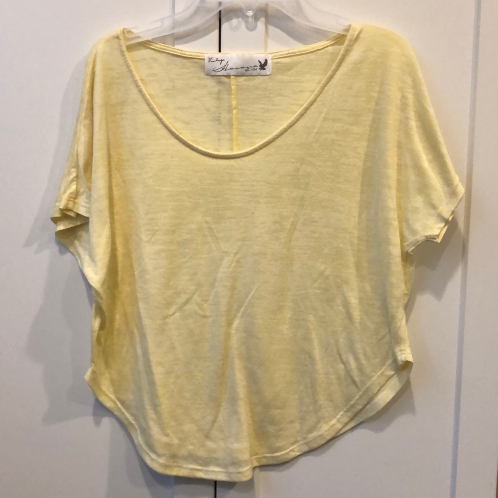 Butter Yellow Burnout T-shirt